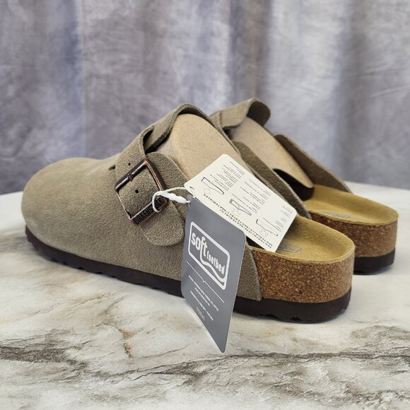 Birkenstock Boston BS TAUPE Clog Narrow Fit Size 41 Men's 8 Women's 10 - Picture 8 of 17